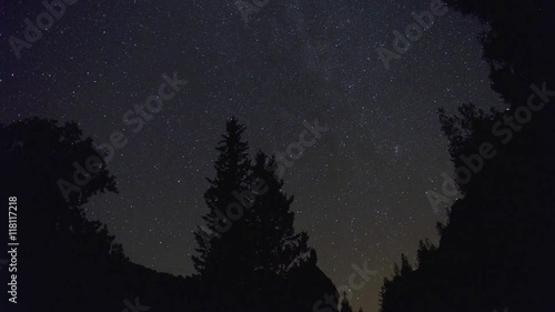 perseids yıldızları ve meteor yağmuru photo