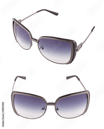 sun glasses set  isolated over the white background