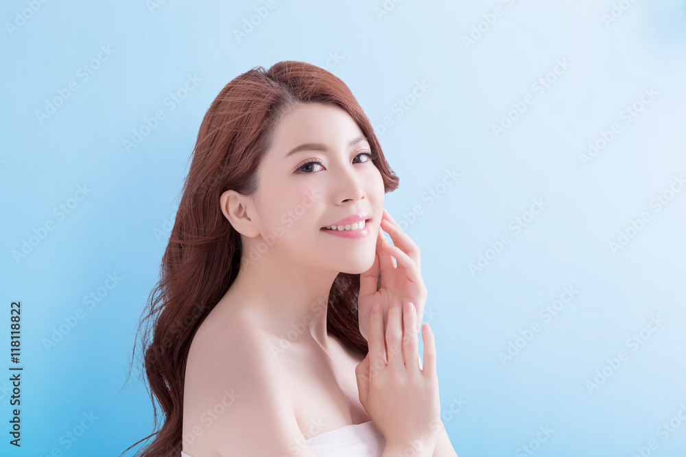 beauty skin care woman face