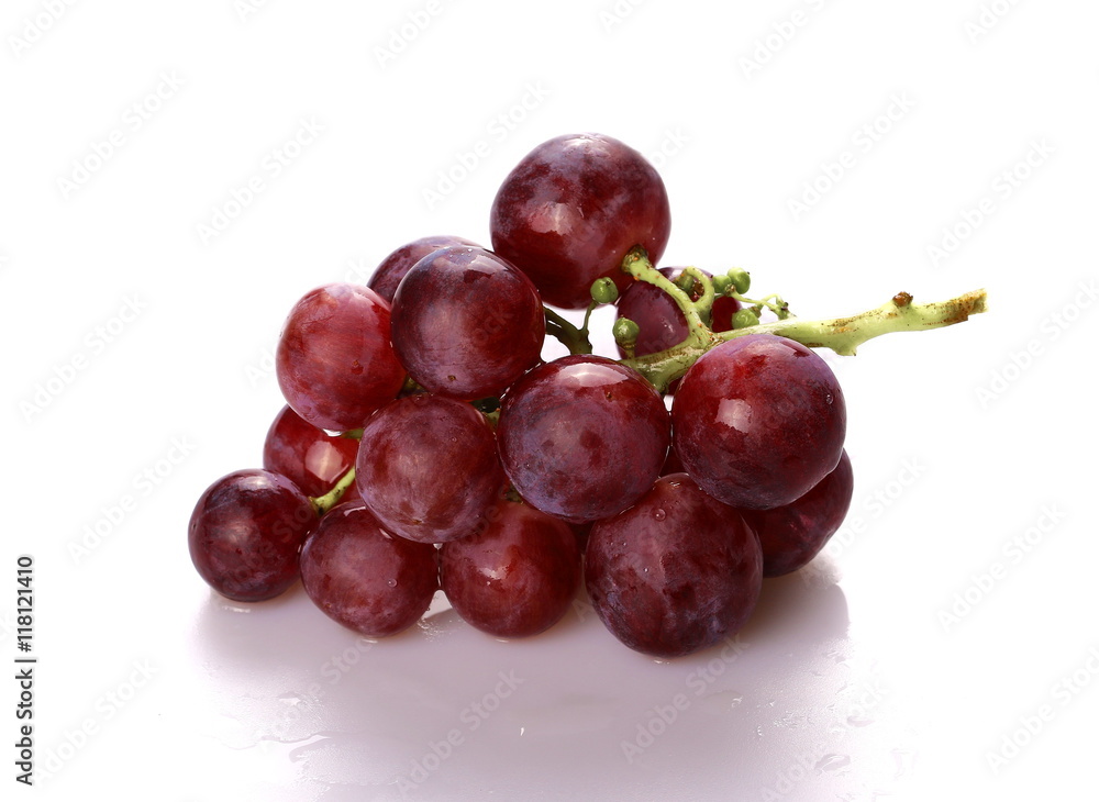 bunch of red grapes isolated on white bunch of red grapes isolated on white