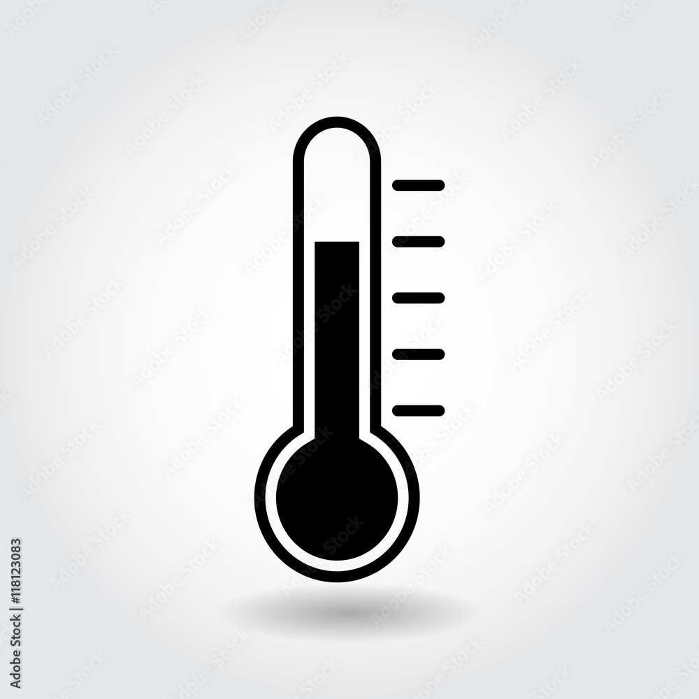 Thermometer icon vector