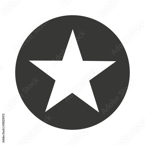star silhouette isolated icon