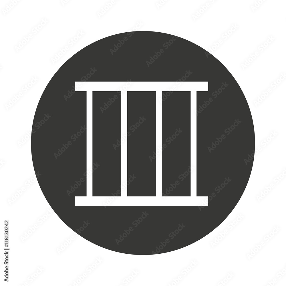 jail gate isolated icon jail gate isolated icon