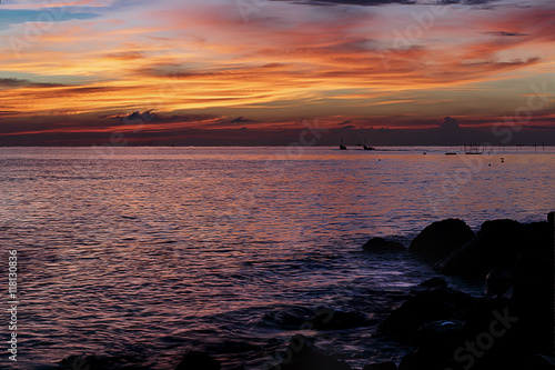 Sunrise and sunset Lifestyle fishermen photo