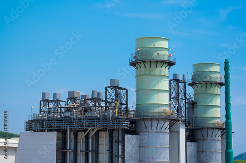 Combine cycle power plant with clear sky