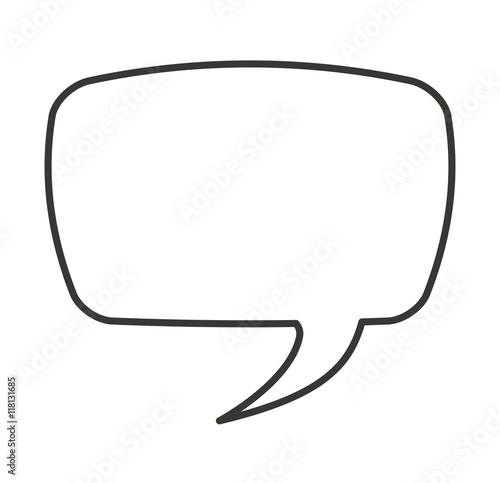 speech bubble isolated icon