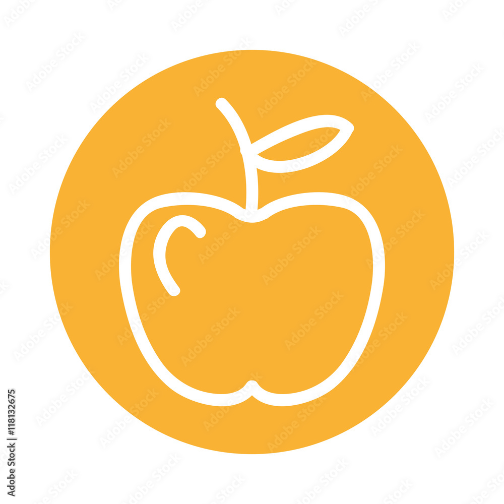 apple fresh fruit icon apple fresh fruit icon