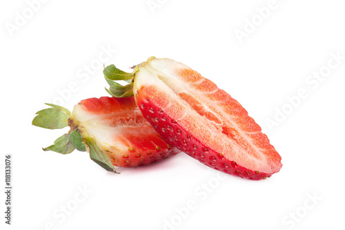 Strawberry on white background