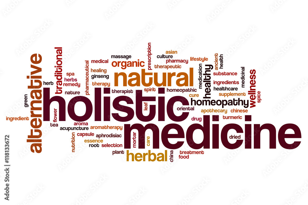 Holistic medicine word cloud