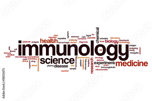 Immunology word cloud photo