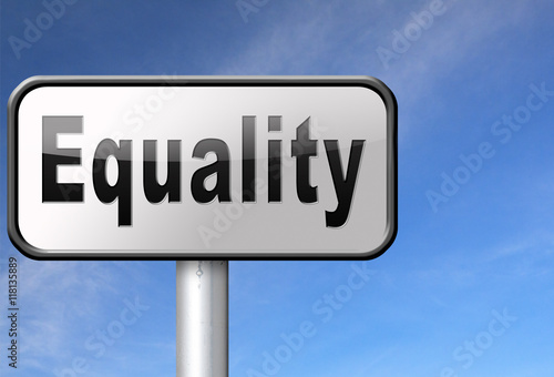 equal rights and equality sign