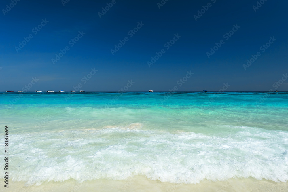 Beautiful water splash at tropical sea Beautiful water splash at tropical sea