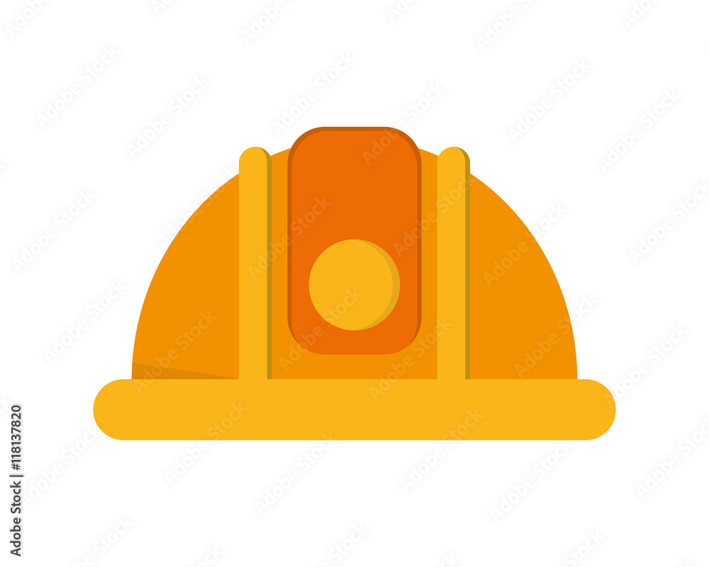 flat design industrial helmet icon vector illustration flat design industrial helmet icon vector illustration