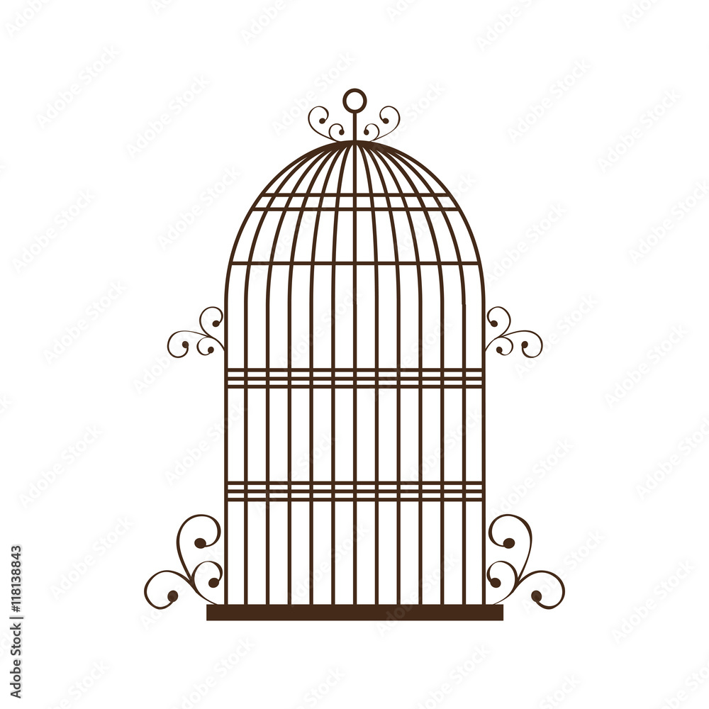 Vintage Birdcage Silhouette