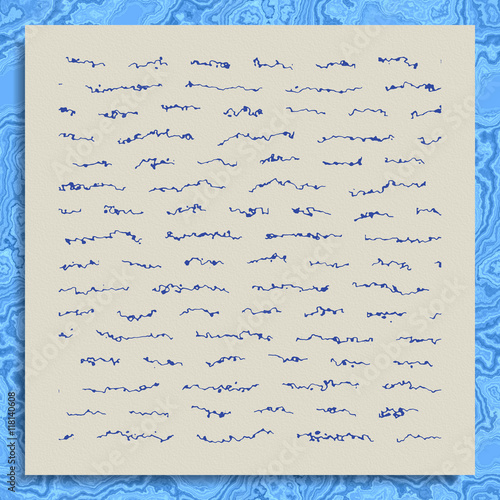 Abstract letter generated texture