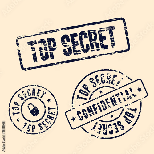 top secret stamp set