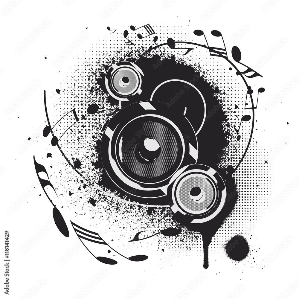 Music Speaker Drawing