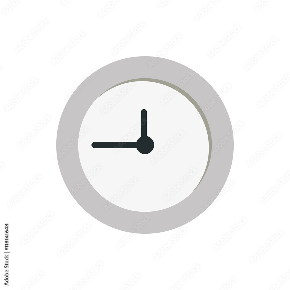 clock traditional time instrument icon. Isolated and flat illustration clock traditional time instrument icon. Isolated and flat illustration