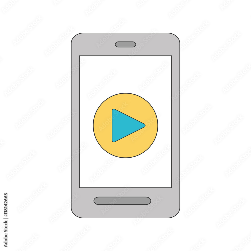 smartphone mobile technology gadget icon. Isolated and flat illustration smartphone mobile technology gadget icon. Isolated and flat illustration