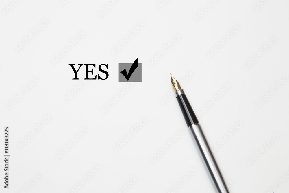 yes Word with fountain pen isolated on a white background yes Word with fountain pen isolated on a white background