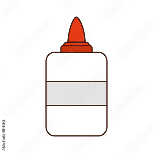 gluer class school instrument icon. Isolated and flat illustration photo