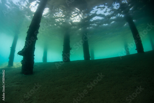 Underwater Scenery Below Pier © ead72