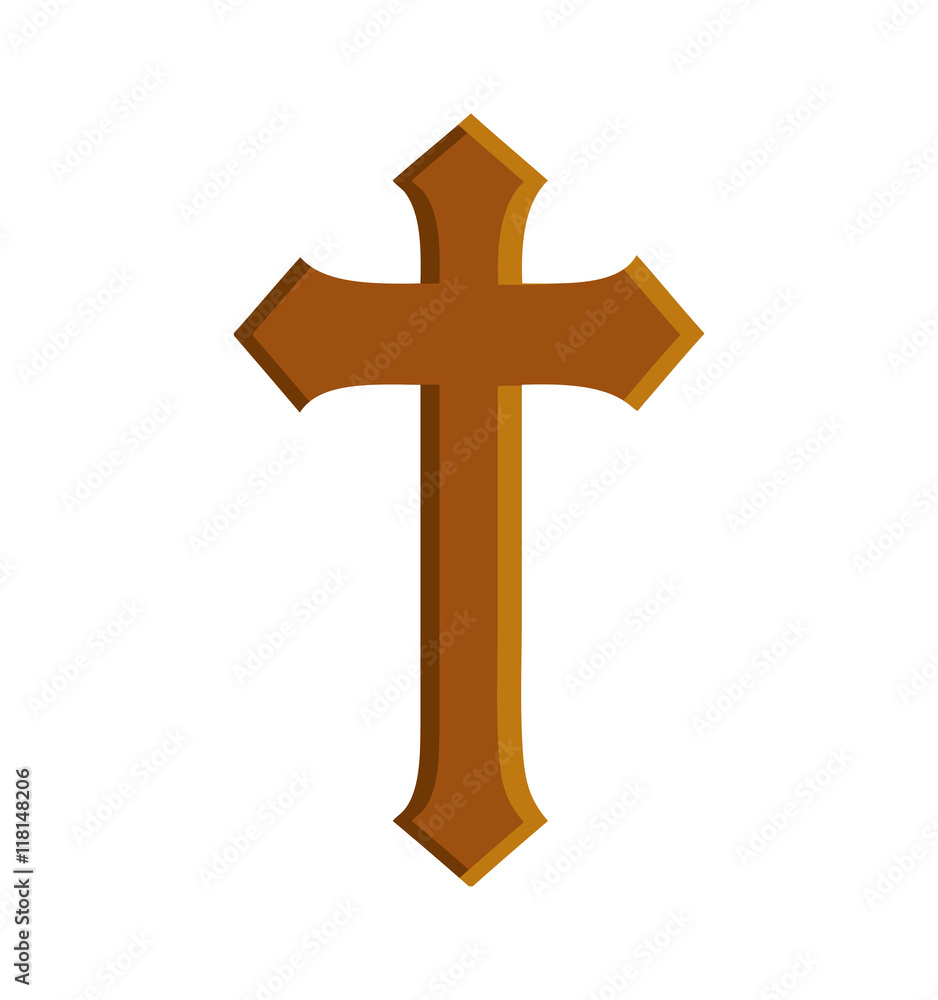 cross religion christianity icon. Isolated and flat illustration cross religion christianity icon. Isolated and flat illustration