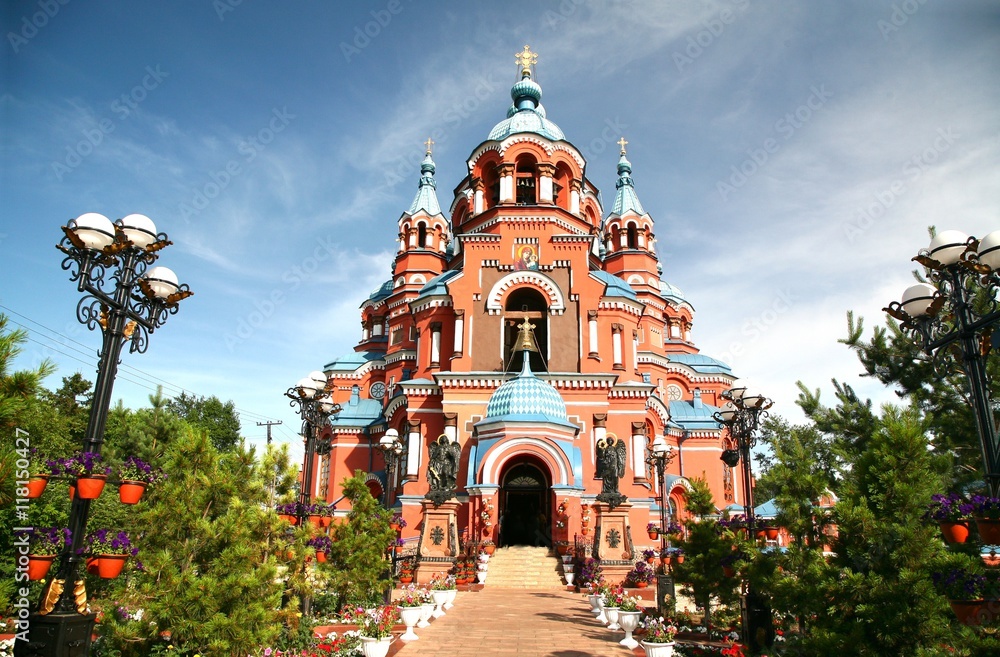Cathedral of the Kazan Icon of the Mother of God in irkutsk city ...