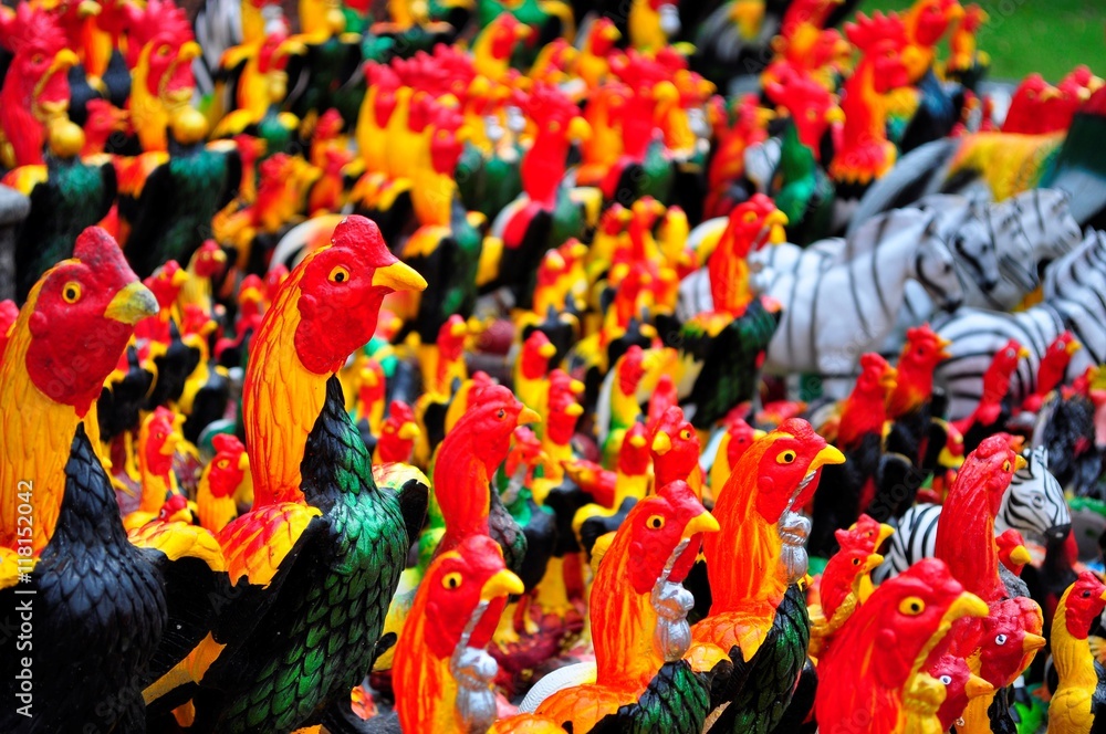 Obraz premium colorful statue in Bangkok Thailand 