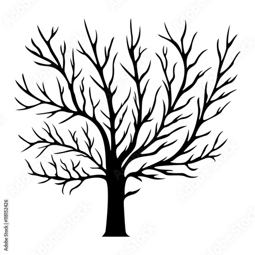 Decorative tree silhouette