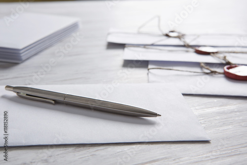 Wallpaper Mural Letters with seal on table Torontodigital.ca