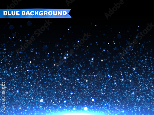 Blue glitter spray texture background