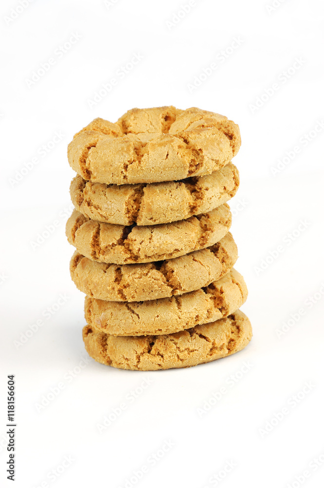 stacking cookies isolated on white background stacking cookies isolated on white background