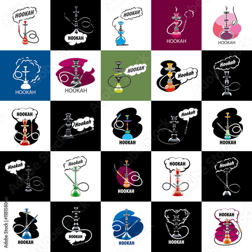 vector logo hookah
