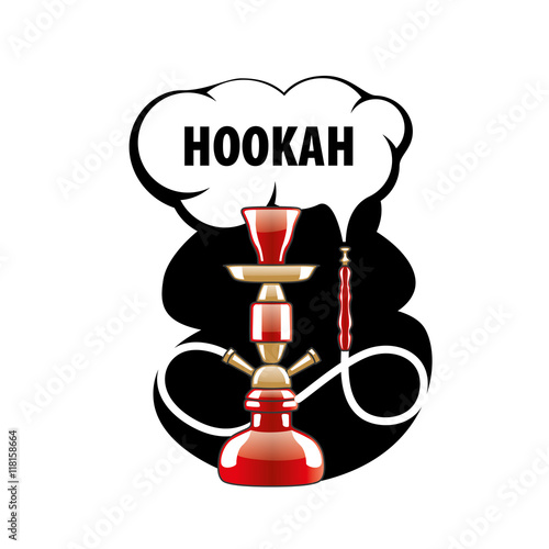 vector logo hookah