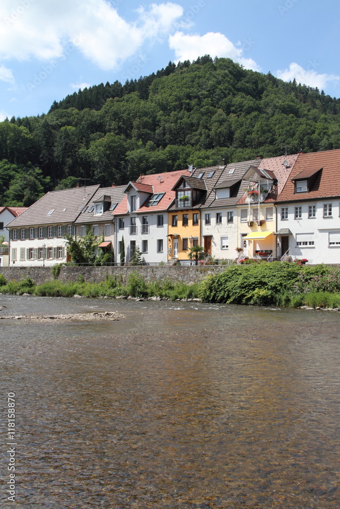 Stadtpanorama am Fluss Stadtpanorama am Fluss