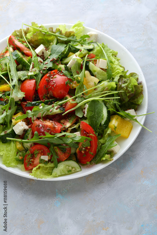 Big plate of fresh salad Big plate of fresh salad