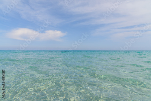 beautiful sea in orosei gulf in sardinia  italy