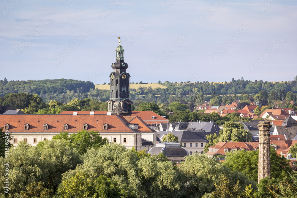 Overlooking the famous German city of Weimar