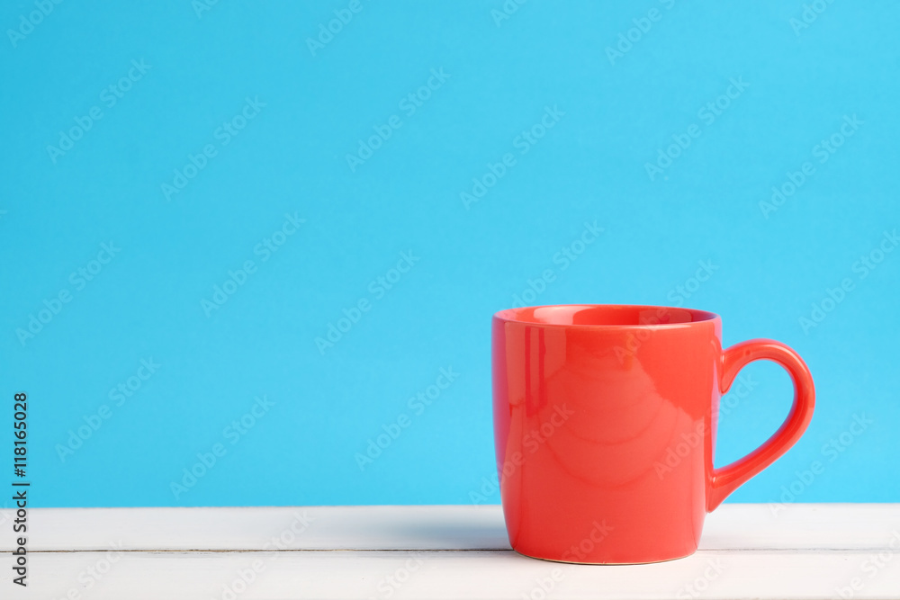 Fototapeta premium Colorful red cup.