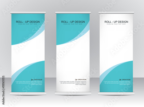 Roll up banner stand template
