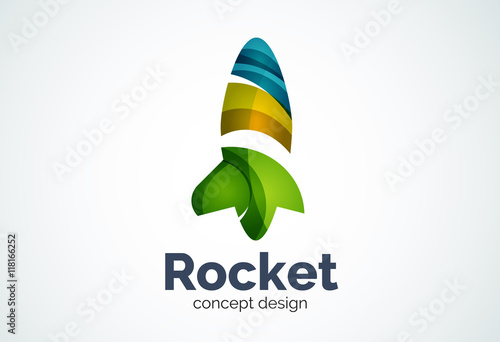 Rocket logo template