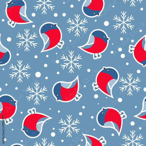 Seamless pattern. New Year's background.
