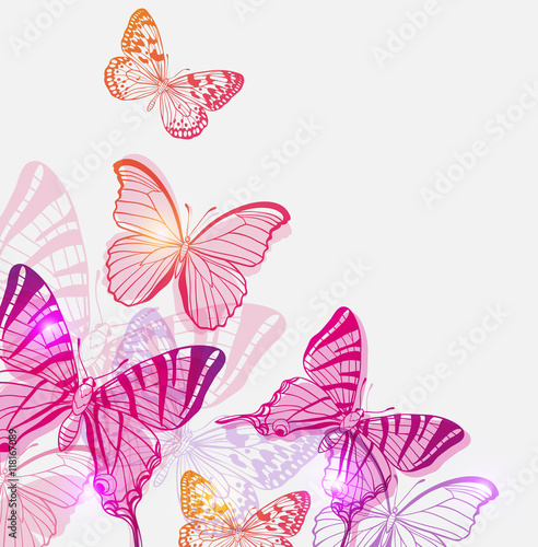 Abstract butterflies