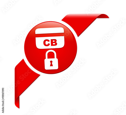 paiement sécurisé sur bouton coin rouge