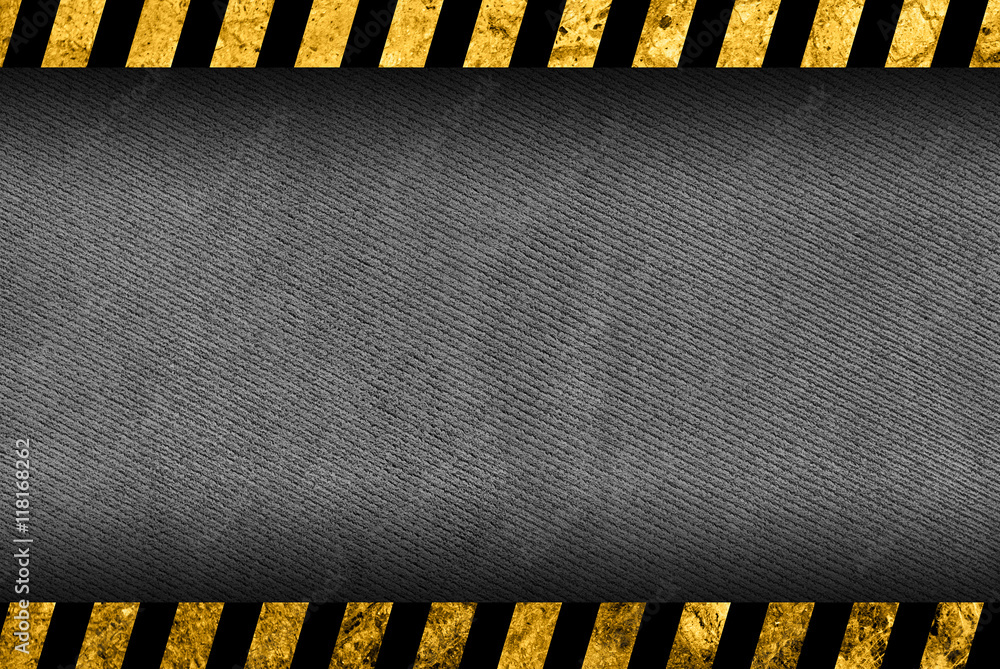 Grey Risk Background Grunge dark grey background with black and yellow warning stripes Stock ...