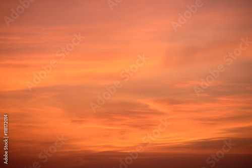 colorful sky at sunset background © songdech17