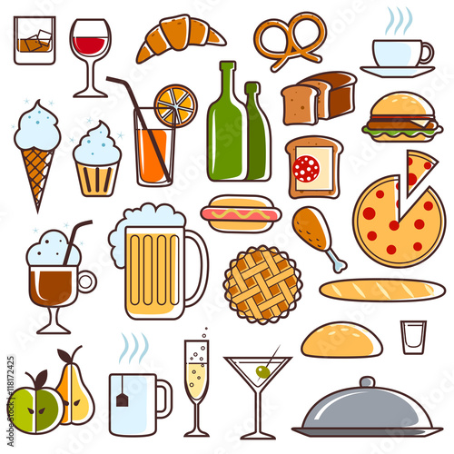Restaurant Icons set