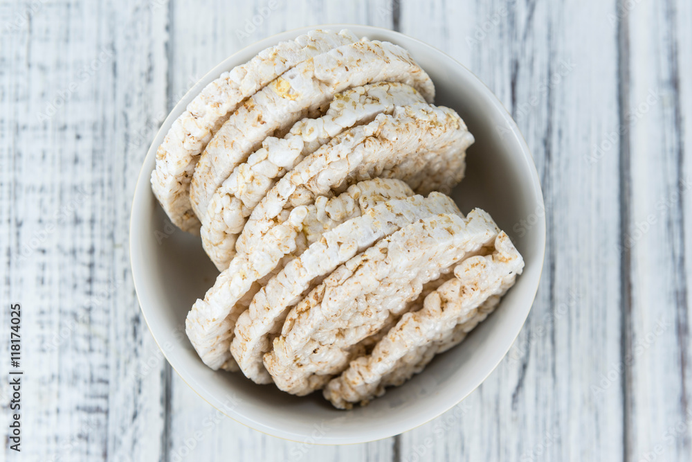Fototapeta premium Portion of Rice Cakes