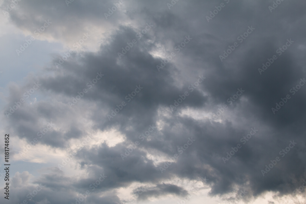Dark sky before rain Dark sky before rain